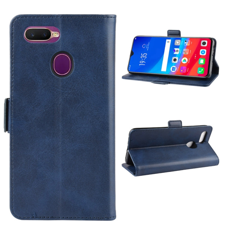 For OPPO F9 / F9 Pro / Realme 2 Pro / A7X Dual-side Magnetic Buckle Horizontal Flip Leather Case with Holder & Card Slots & Wallet & Photo Frame