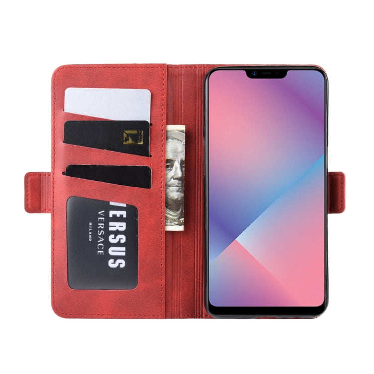 For OPPO A5 / A3s / AX5 Dual-side Magnetic Buckle Horizontal Flip Leather Case with Holder & Card Slots & Wallet & Photo Frame