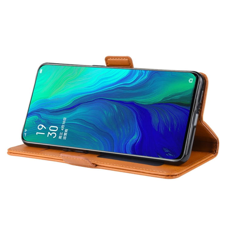 For OPPO Reno 10x Zoom  / Reno 5G Dual-side Magnetic Buckle Horizontal Flip Leather Case with Holder & Card Slots & Wallet & Photo Frame