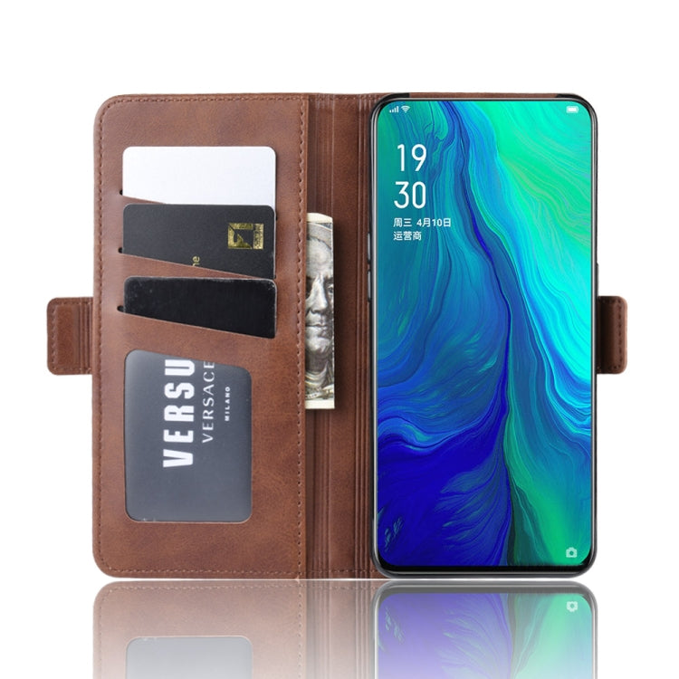 For OPPO Reno 10x Zoom  / Reno 5G Dual-side Magnetic Buckle Horizontal Flip Leather Case with Holder & Card Slots & Wallet & Photo Frame
