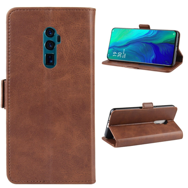For OPPO Reno 10x Zoom  / Reno 5G Dual-side Magnetic Buckle Horizontal Flip Leather Case with Holder & Card Slots & Wallet & Photo Frame