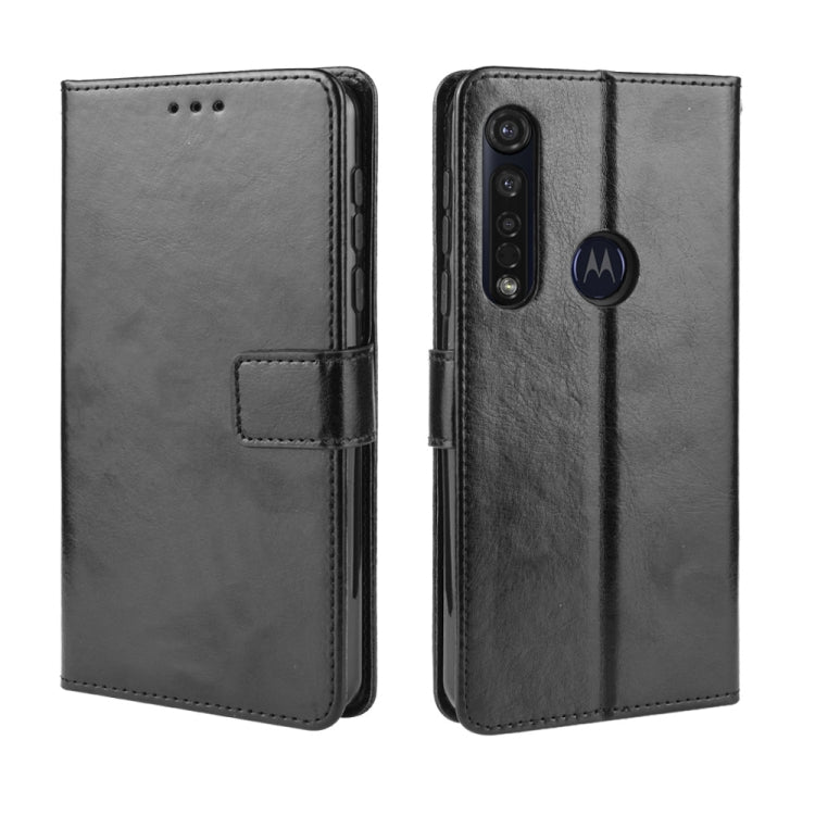 For Motorola Moto G8 Plus Retro Crazy Horse Texture Horizontal Flip Leather Case with Holder & Card Slots & Photo Frame