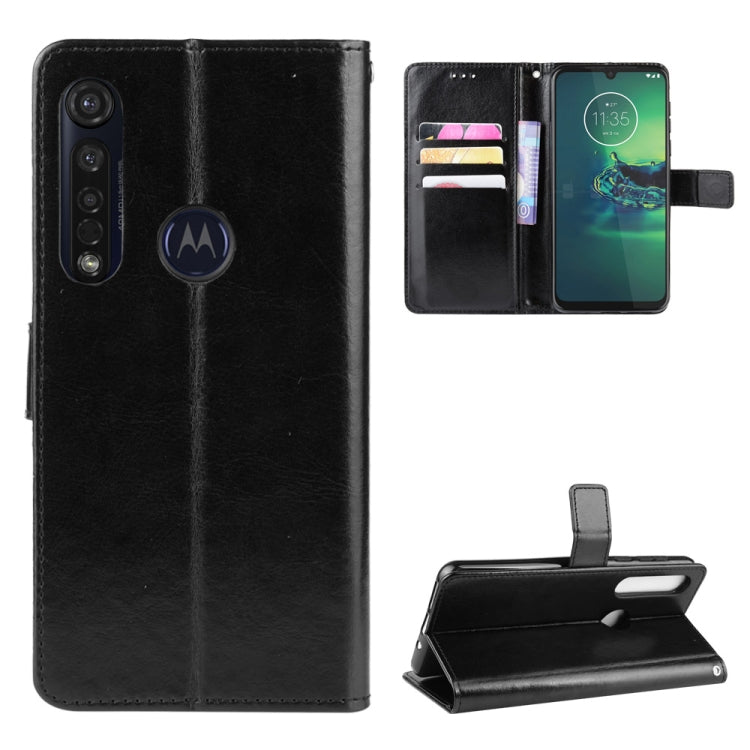 For Motorola Moto G8 Plus Retro Crazy Horse Texture Horizontal Flip Leather Case with Holder & Card Slots & Photo Frame