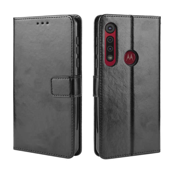 For Motorola Moto G8 Play Retro Crazy Horse Texture Horizontal Flip Leather Case with Holder & Card Slots & Photo Frame