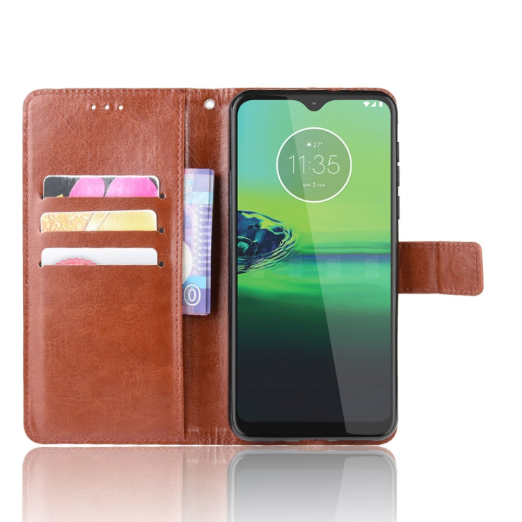 For Motorola Moto G8 Play Retro Crazy Horse Texture Horizontal Flip Leather Case with Holder & Card Slots & Photo Frame