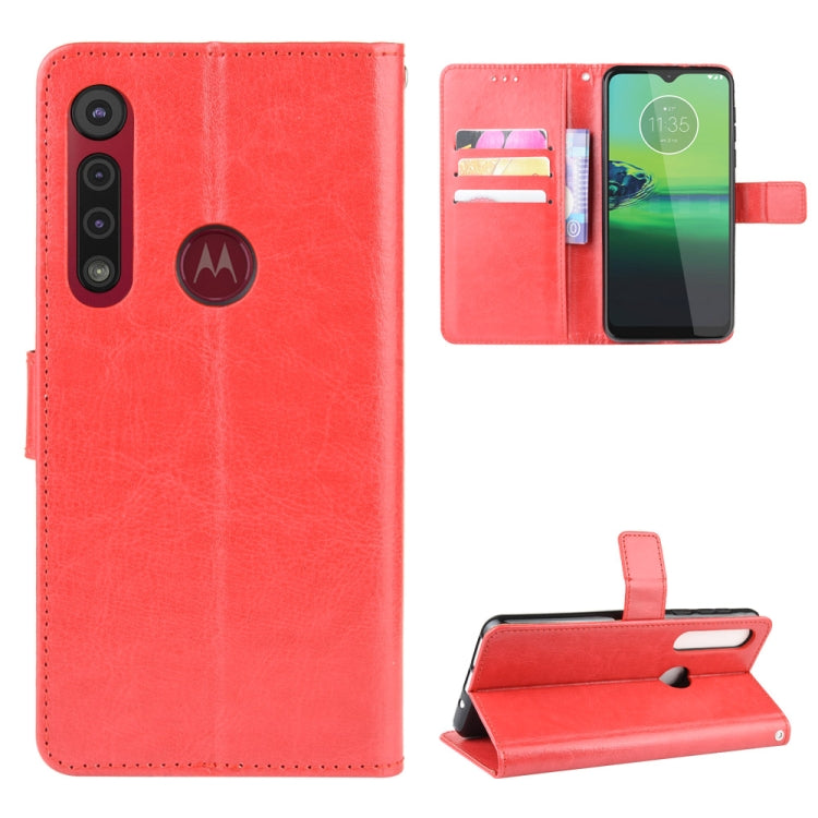 For Motorola Moto G8 Play Retro Crazy Horse Texture Horizontal Flip Leather Case with Holder & Card Slots & Photo Frame