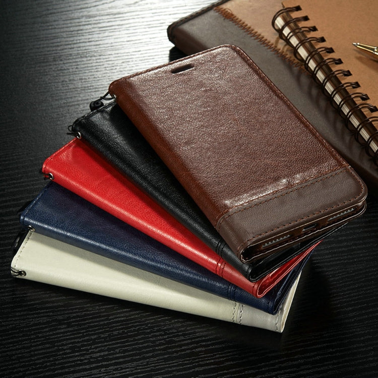 For Huawei Honor 7C Double-sided Absorption Splicing Horizontal Flip Leather Case with Holder & Card Slots & Lanyard