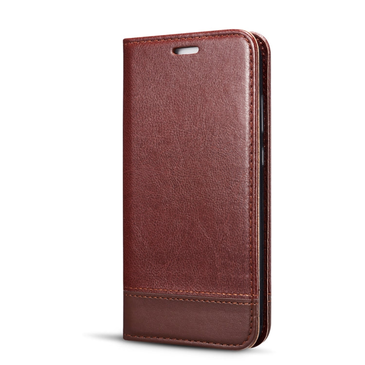 For Huawei Honor 7C Double-sided Absorption Splicing Horizontal Flip Leather Case with Holder & Card Slots & Lanyard