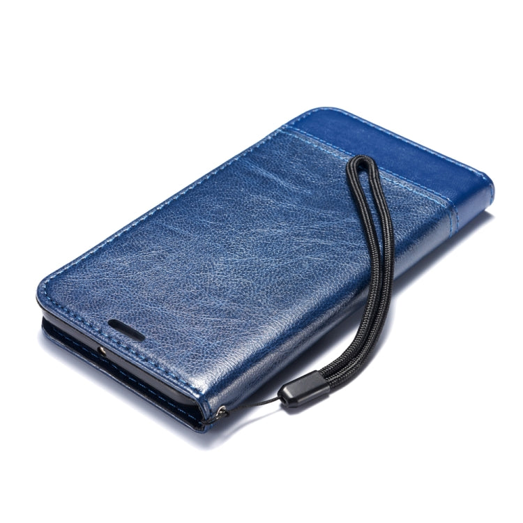 For Huawei Y9 (2018) Double-sided Absorption Splicing Horizontal Flip Leather Case with Holder & Card Slots & Lanyard