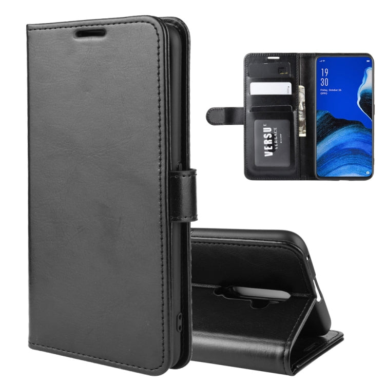 For Oppo Reno2 F / Reno2 Z R64 Texture Single Fold Horizontal Flip Leather Case with Holder & Card Slots & Wallet