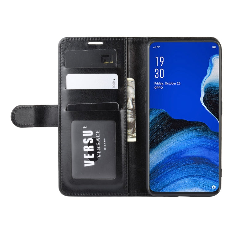 For Oppo Reno2 F / Reno2 Z R64 Texture Single Fold Horizontal Flip Leather Case with Holder & Card Slots & Wallet