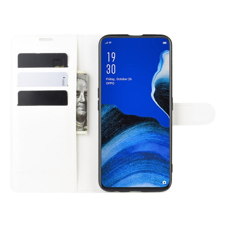For Oppo Reno2 F / Reno2 Z Litchi Texture Horizontal Flip Leather Case with Wallet & Holder & Card Slots