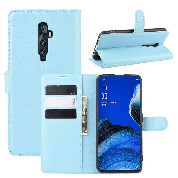 For Oppo Reno2 F / Reno2 Z Litchi Texture Horizontal Flip Leather Case with Wallet & Holder & Card Slots