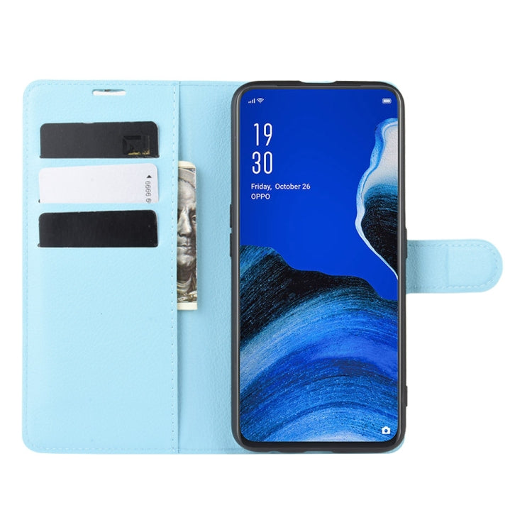 For Oppo Reno2 F / Reno2 Z Litchi Texture Horizontal Flip Leather Case with Wallet & Holder & Card Slots
