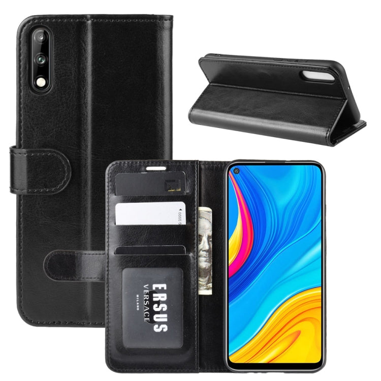 For Huawei Enjoy 10 R64 Texture Single Fold Horizontal Flip Leather Case with Holder & Card Slots & Wallet