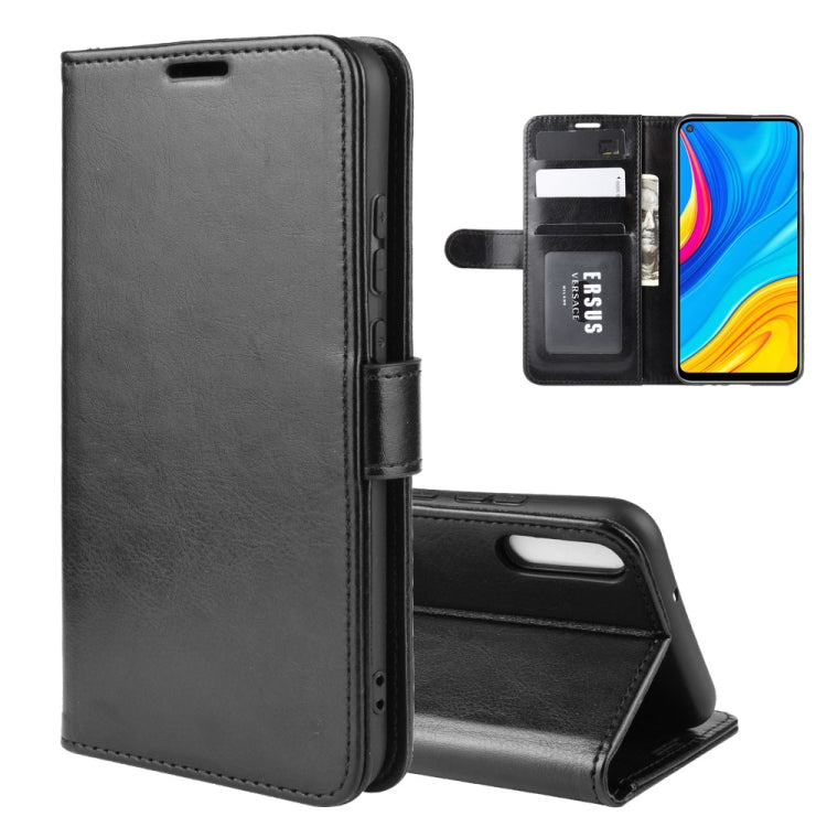 For Huawei Enjoy 10 R64 Texture Single Fold Horizontal Flip Leather Case with Holder & Card Slots & Wallet
