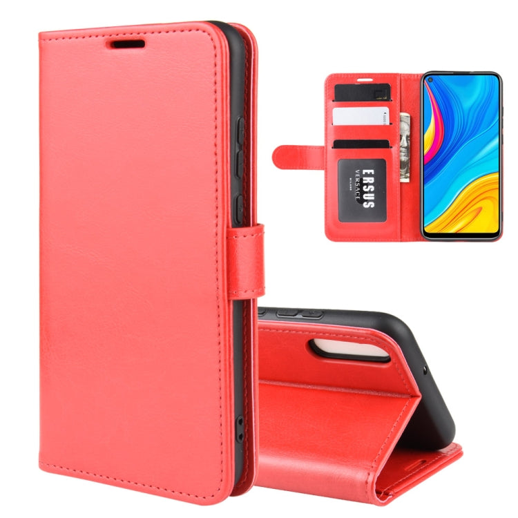 For Huawei Enjoy 10 R64 Texture Single Fold Horizontal Flip Leather Case with Holder & Card Slots & Wallet
