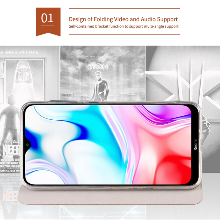 For Xiaomi RedMi 8 MOFI Rui Series Classical Leather Flip Leather Case With Bracket Embedded Steel Plate All-inclusive