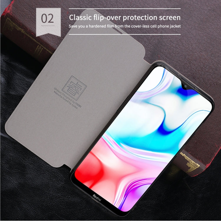 For Xiaomi RedMi 8 MOFI Rui Series Classical Leather Flip Leather Case With Bracket Embedded Steel Plate All-inclusive
