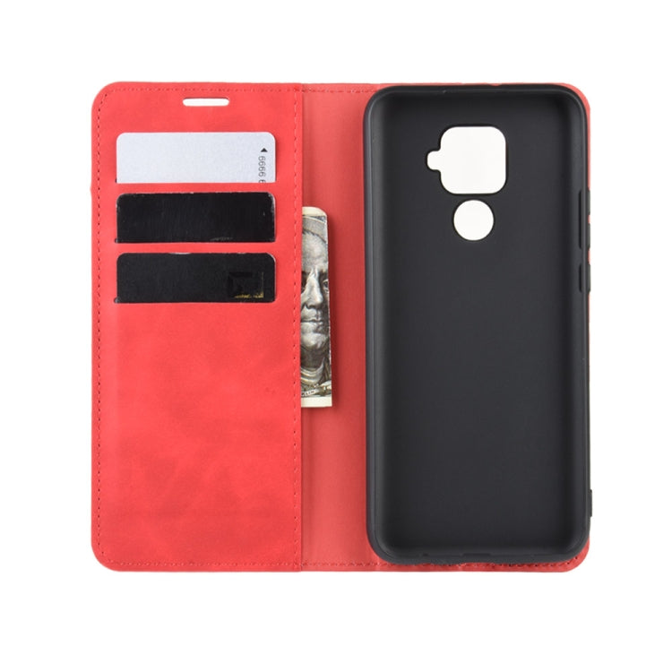 For Huawei Mate 30 Lite / Nova 5Z Retro-skin Business Magnetic Suction Leather Case with Purse-Bracket-Chuck