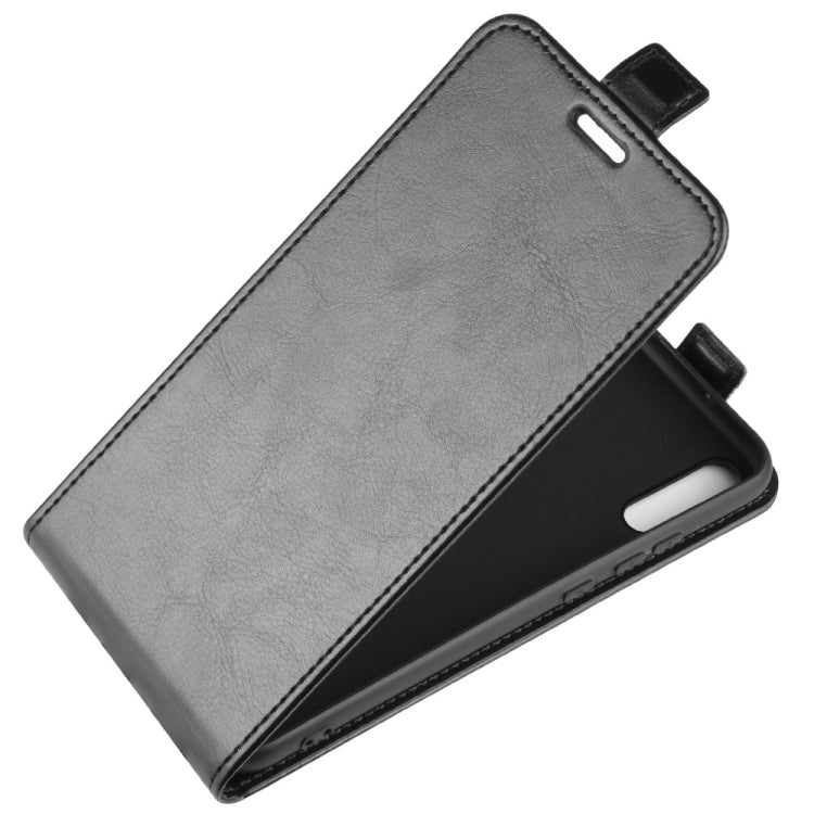 For Huawei Enjoy 10 Crazy Horse Vertical Flip Leather Protective Case