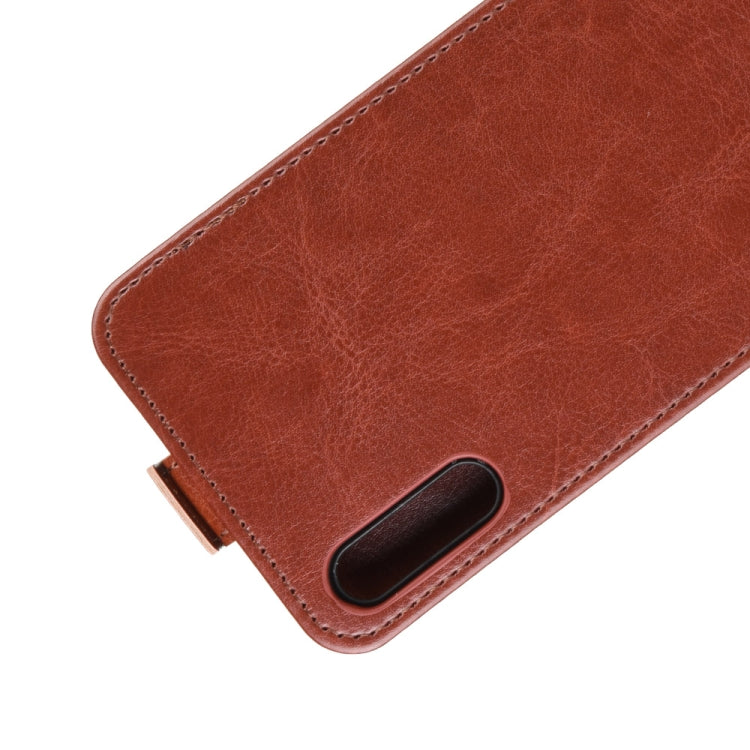 For Huawei Enjoy 10 Crazy Horse Vertical Flip Leather Protective Case