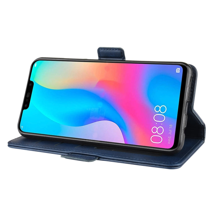 For Huawei Nova 3i Double Buckle Crazy Horse Business Mobile Phone Holster with Card Wallet Bracket Function