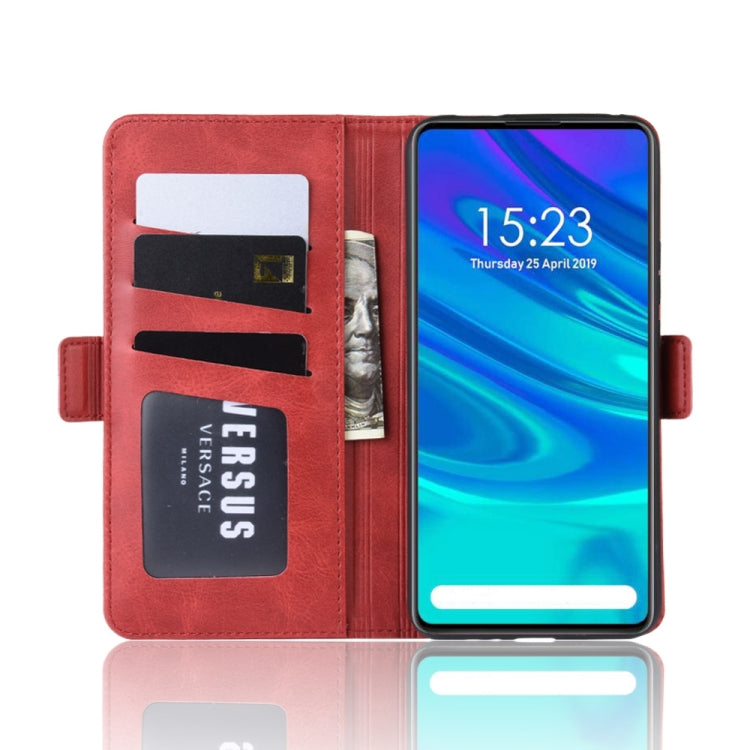 For Huawei P Smart Z/Y9 Prime 2019/ Enjoy 10 Plus Double Buckle Crazy Horse Business Mobile Phone Holster with Card Wallet Bracket Function