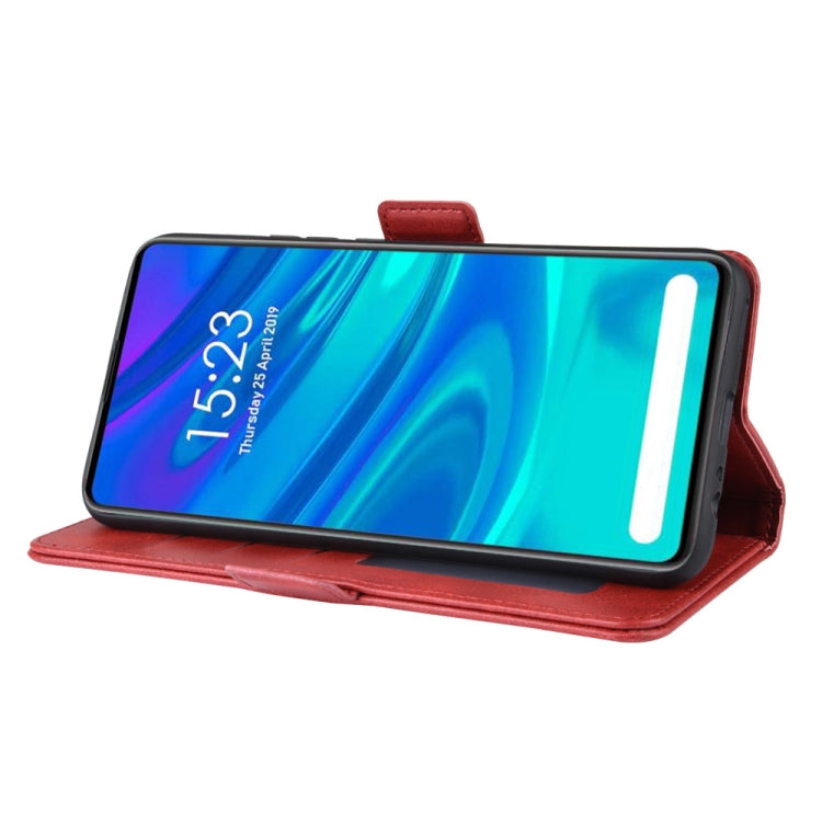 For Huawei P Smart Z/Y9 Prime 2019/ Enjoy 10 Plus Double Buckle Crazy Horse Business Mobile Phone Holster with Card Wallet Bracket Function