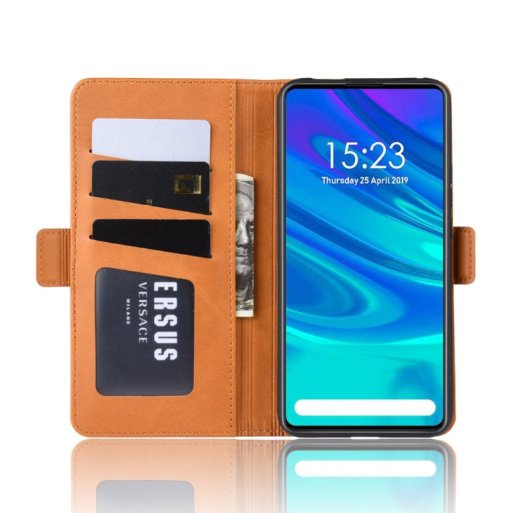 For Huawei P Smart Z/Y9 Prime 2019/ Enjoy 10 Plus Double Buckle Crazy Horse Business Mobile Phone Holster with Card Wallet Bracket Function