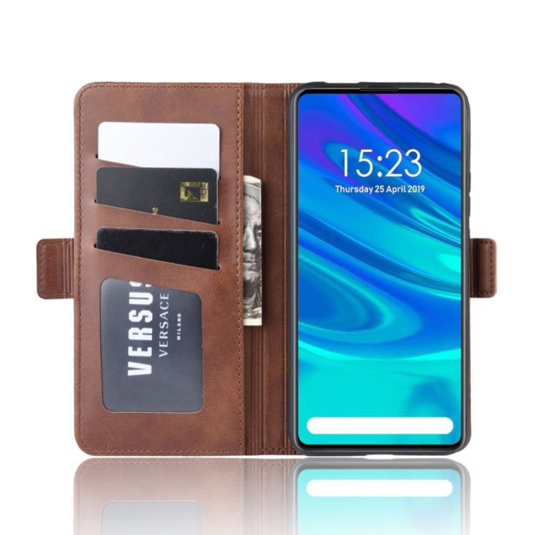 For Huawei P Smart Z/Y9 Prime 2019/ Enjoy 10 Plus Double Buckle Crazy Horse Business Mobile Phone Holster with Card Wallet Bracket Function