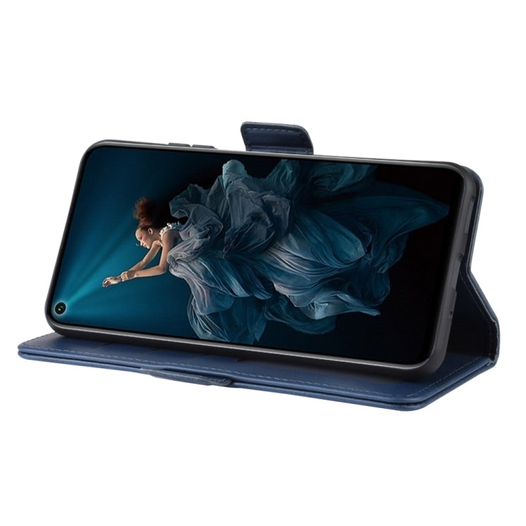 For Huawei Honor 20/Nova 5T Double Buckle Crazy Horse Business Mobile Phone Holster with Card Wallet Bracket Function