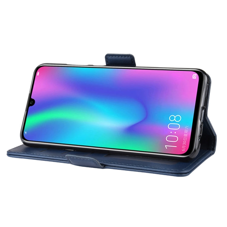 For Huawei Honor 10 Lite / P Smart 2019 / Nova Lite 3 Double Buckle Crazy Horse Business Mobile Phone Holster with Card Wallet Bracket Function