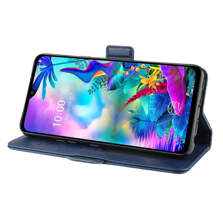 For LG G8X ThinQ Double Buckle Crazy Horse Business Mobile Phone Holster with Card Wallet Bracket Function