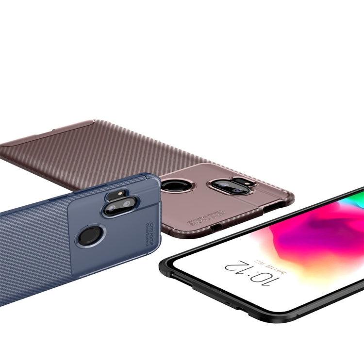 For MOTO One Hyper Beetle Series Carbon Fiber Texture Shockproof TPU Case