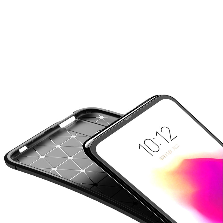 For MOTO One Hyper Beetle Series Carbon Fiber Texture Shockproof TPU Case