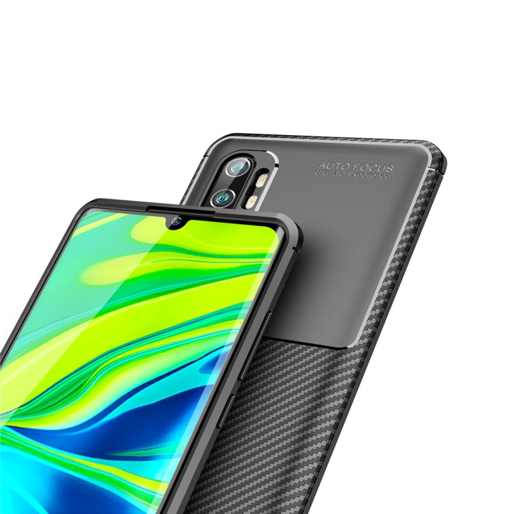 For Xiaomi Mi CC9 Pro / Note 10 Beetle Series Carbon Fiber Texture Shockproof TPU Case