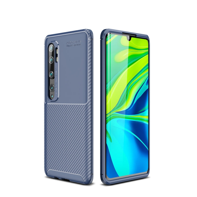 For Xiaomi Mi CC9 Pro / Note 10 Beetle Series Carbon Fiber Texture Shockproof TPU Case