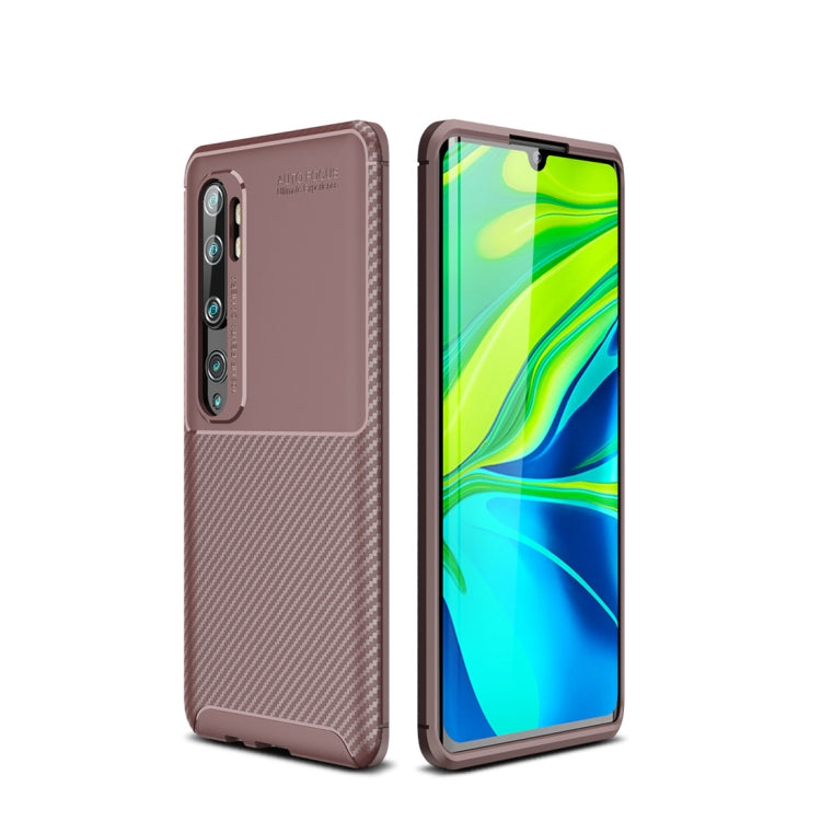 For Xiaomi Mi CC9 Pro / Note 10 Beetle Series Carbon Fiber Texture Shockproof TPU Case