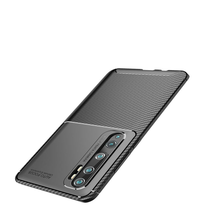 For Xiaomi Mi CC9 Pro / Note 10 Beetle Series Carbon Fiber Texture Shockproof TPU Case