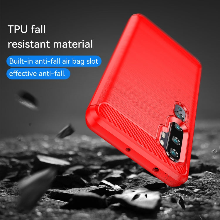 For Xiaomi Mi CC9 Pro / Note10 Brushed Texture Carbon Fiber TPU Case