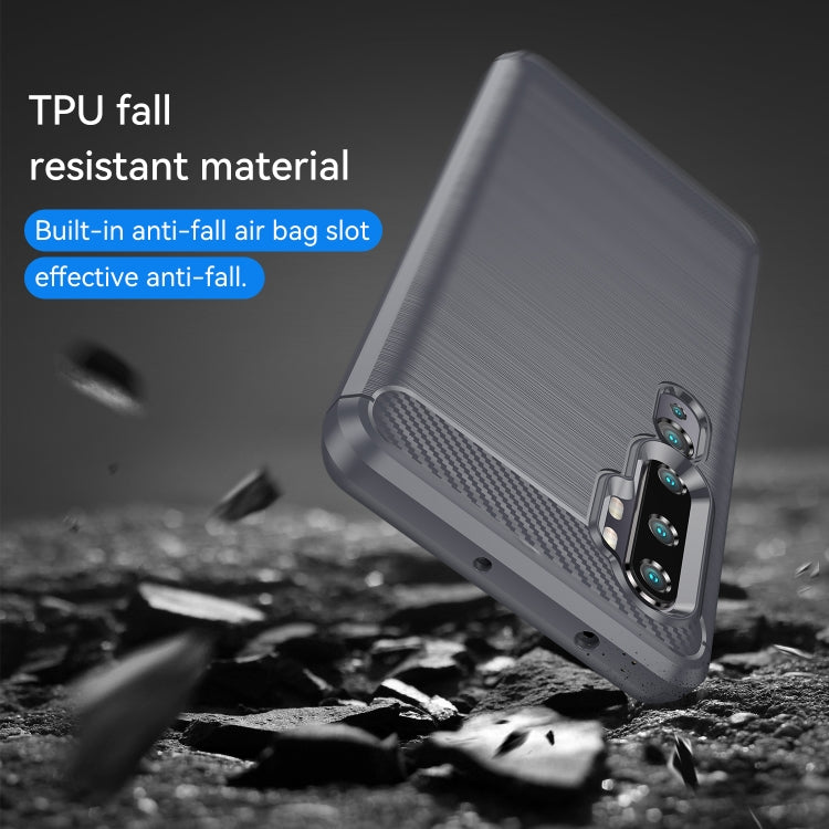 For Xiaomi Mi CC9 Pro / Note10 Brushed Texture Carbon Fiber TPU Case