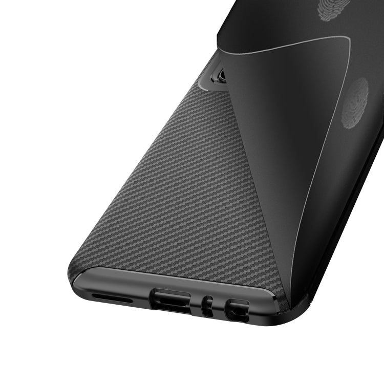 For Xiaomi Redmi Note 8T Carbon Fiber Texture Shockproof TPU Case(Blue)