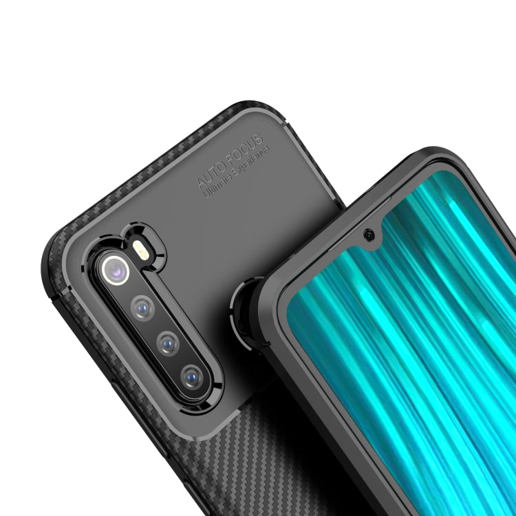 For Xiaomi Redmi Note 8T Carbon Fiber Texture Shockproof TPU Case(Blue)