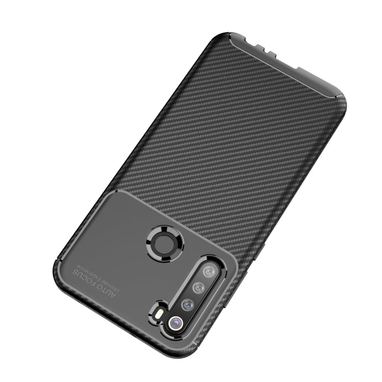 For Xiaomi Redmi Note 8T Carbon Fiber Texture Shockproof TPU Case(Blue)