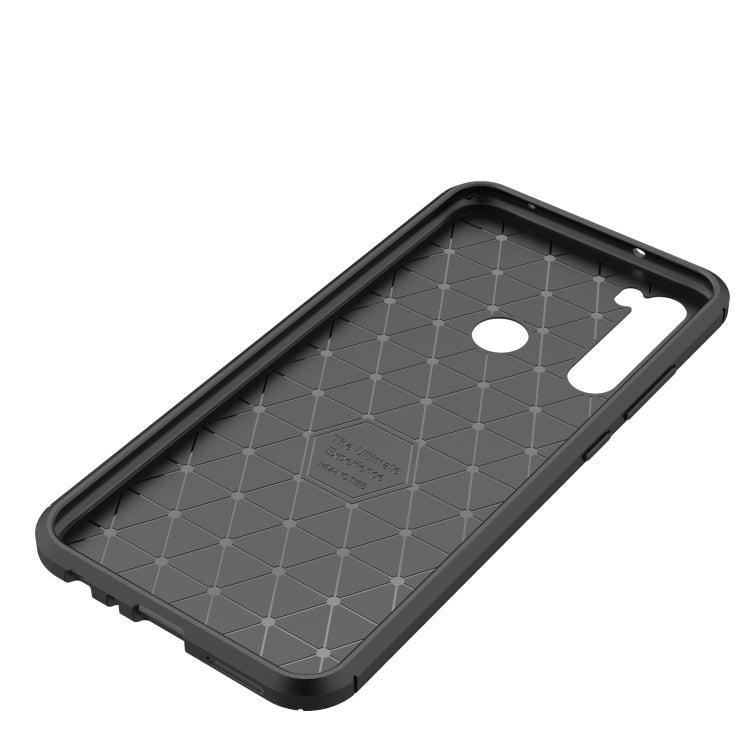 For Xiaomi Redmi Note 8T Carbon Fiber Texture Shockproof TPU Case(Blue)
