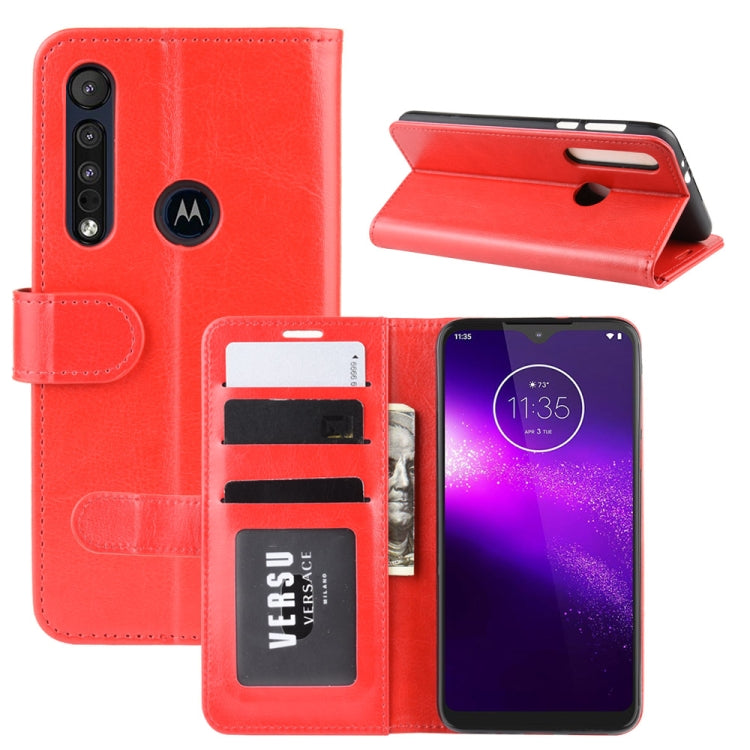 For Motorola One Macro / G8 Play R64 Texture Single Fold Horizontal Flip Leather Case with Holder & Card Slots & Wallet