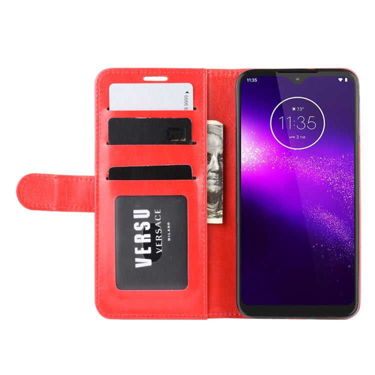 For Motorola One Macro / G8 Play R64 Texture Single Fold Horizontal Flip Leather Case with Holder & Card Slots & Wallet