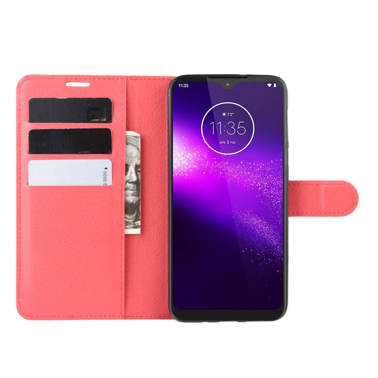 For Motorola One Macro / G8 Play Litchi Texture Horizontal Flip Leather Case with Wallet & Holder & Card Slots