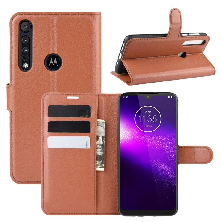 For Motorola One Macro / G8 Play Litchi Texture Horizontal Flip Leather Case with Wallet & Holder & Card Slots